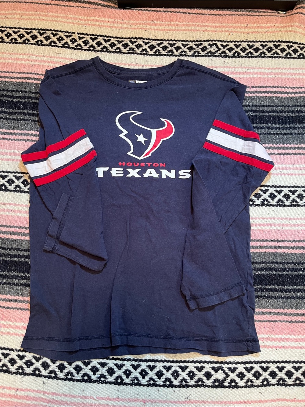 Men’s Houston Texans Navy Long Sleeve Tee